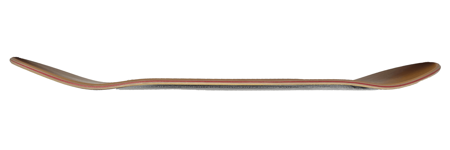Unpolished Form deck side profile showing the concave